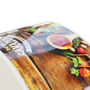 glossy lamination label for food can package